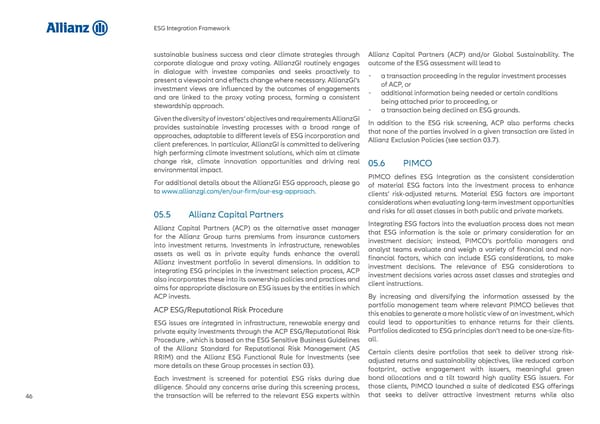 Allianz ESG Integration Framework - Page 47