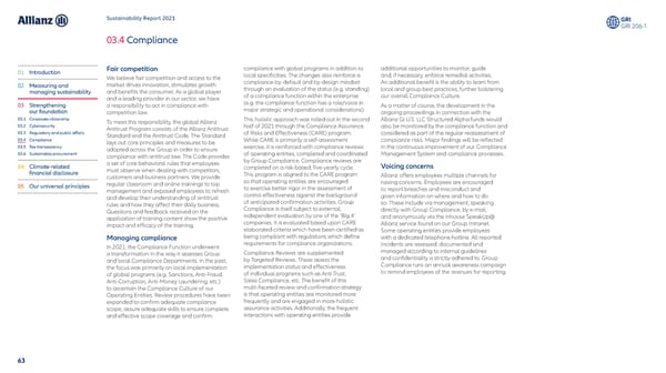 Sustainability Report 2021 - Page 64