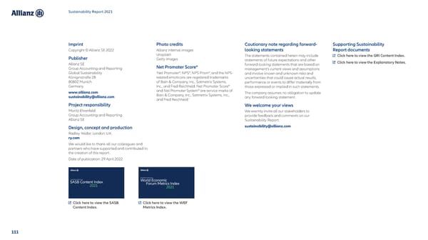 Sustainability Report 2021 - Page 112