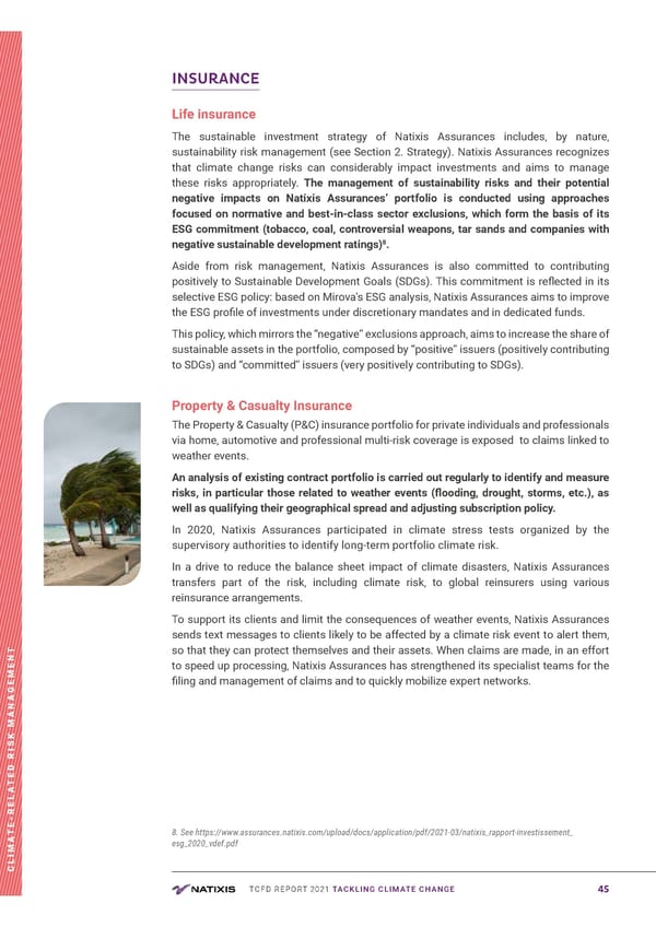 TCFD Report | Nataxis - Page 45