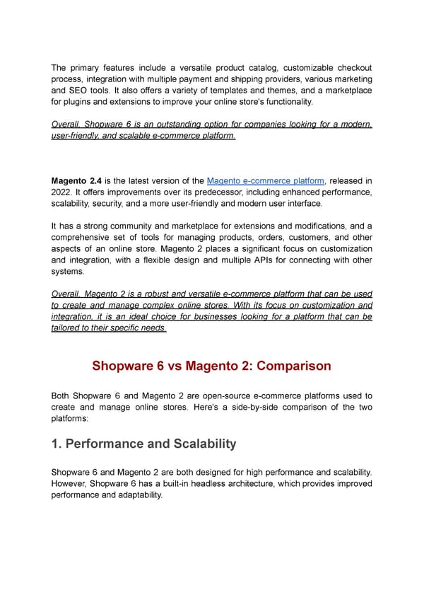 Shopware 6 vs Magento 2 – Which is the better platform for build your ecommerce store - Page 2