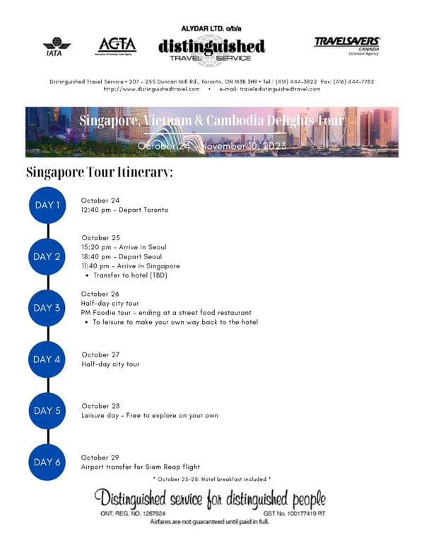 Distinguished Travel Service: Singapore, Vietnam & Cambodia Delights Tour - Page 4
