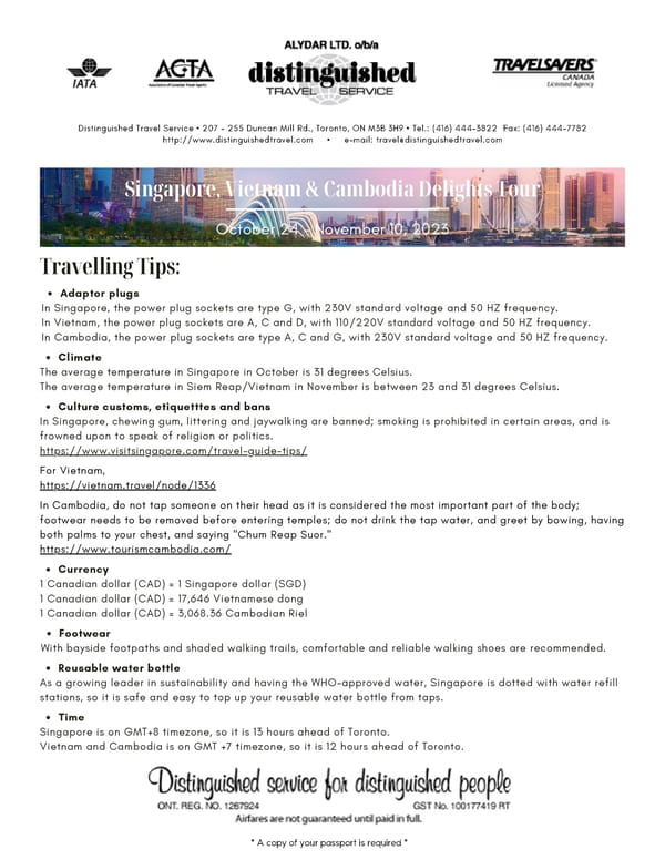 Distinguished Travel Service: Singapore, Vietnam & Cambodia Delights Tour - Page 19