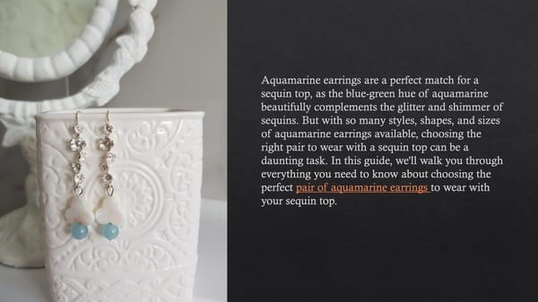 What to Wear with a Sequin Shirt and Aquamarine Earrings - Page 2
