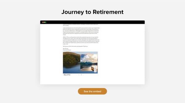 Journey to Retirement RELAYTO Embed - Page 1