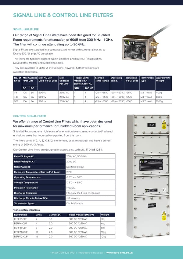 European EMC Products Ltd - Power Filters Brochure - Page 5