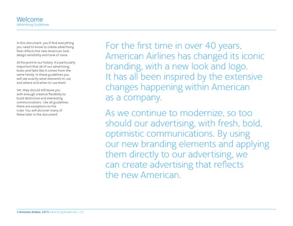 American Airlines Brand Book - Page 2