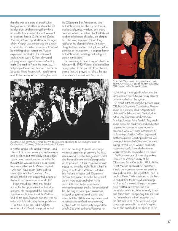 June 2022 Oklahoma Hall of Fame Magazine - Page 39