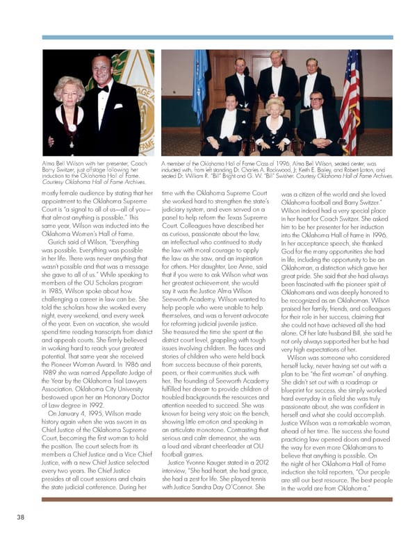 June 2022 Oklahoma Hall of Fame Magazine - Page 40
