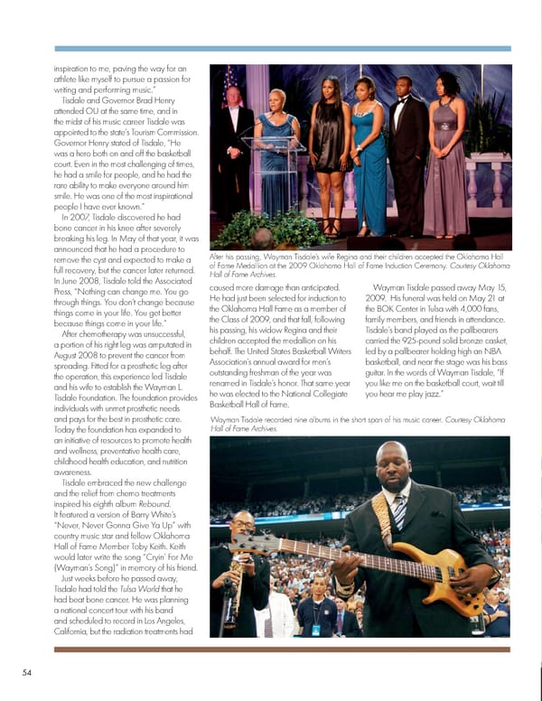 December 2021 Oklahoma Hall of Fame Magazine - Page 56