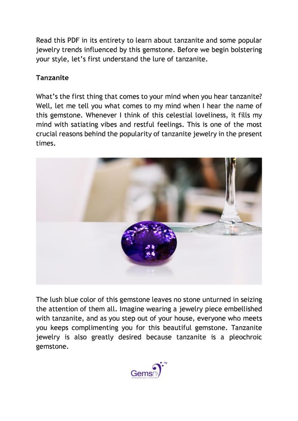 How Tanzanite Jewelry Can Perfect Your Style - Page 2