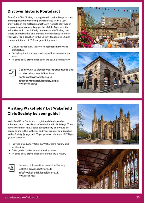 Wakefield Group Travel Guide - Page 23