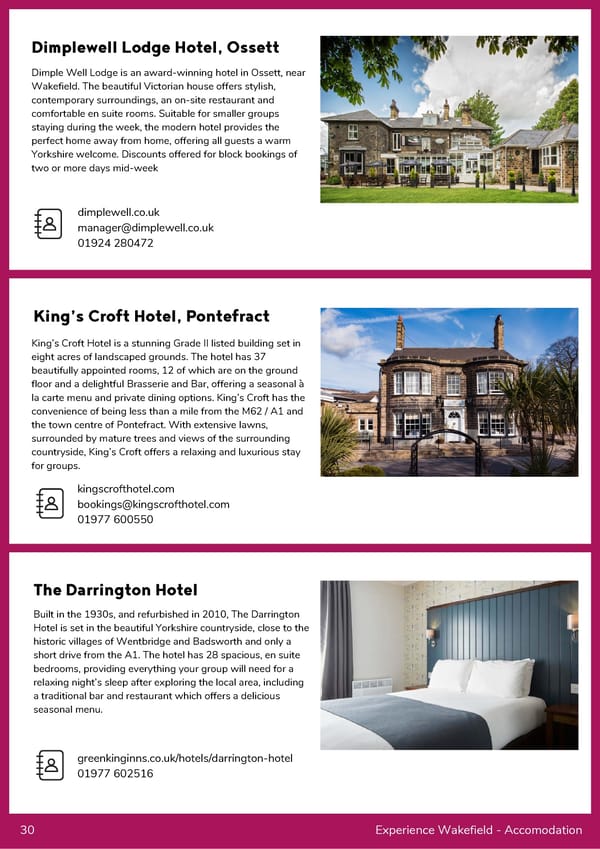 Wakefield Group Travel Guide - Page 30