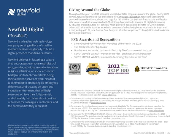 Annual ESG Report | Siris - Page 35