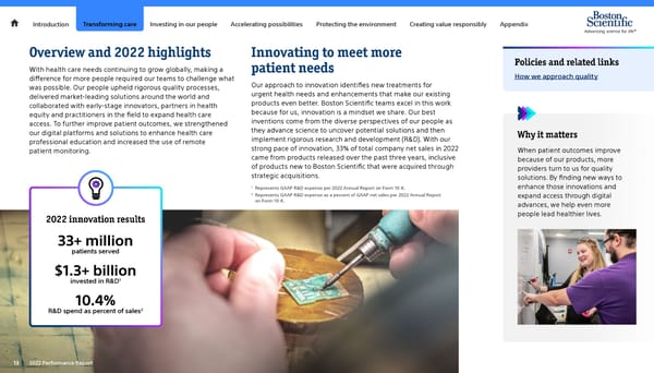 Advancing Science for Life | Boston Scientific - Page 13