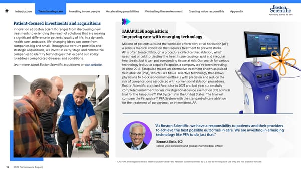 Advancing Science for Life | Boston Scientific - Page 16