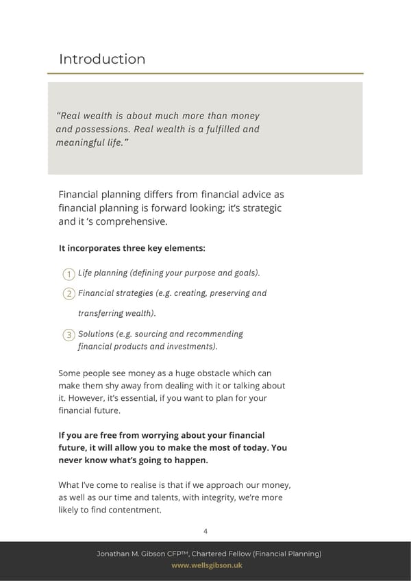 Wells Gibson Creating Financial Peace of Mind - Page 4