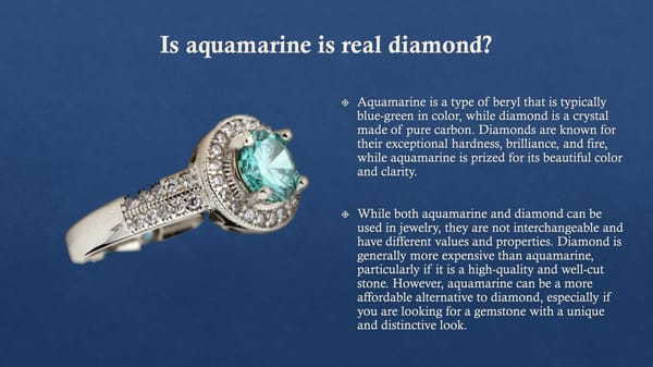 Which is better aquamarine or diamond? - Page 6