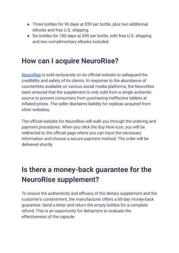 Exploring the Benefits and Drawbacks of NeuroRise: An In-Depth Review - Page 8