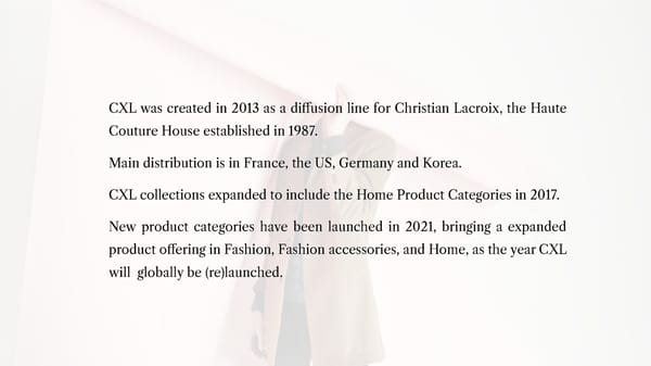 CXL by Christian Lacroix | Brandbook - Page 4
