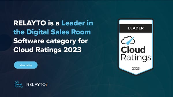 Digital Sales Room Leader by Cloud Ratings 2023 - Page 1