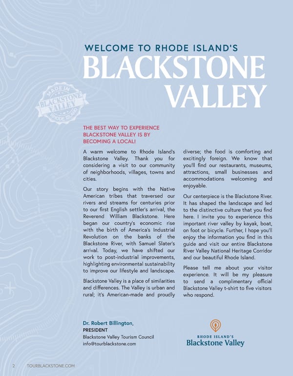 Rhode Island's Blackstone Valley Destination Guide - Page 2