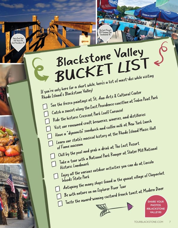 Rhode Island's Blackstone Valley Destination Guide - Page 7