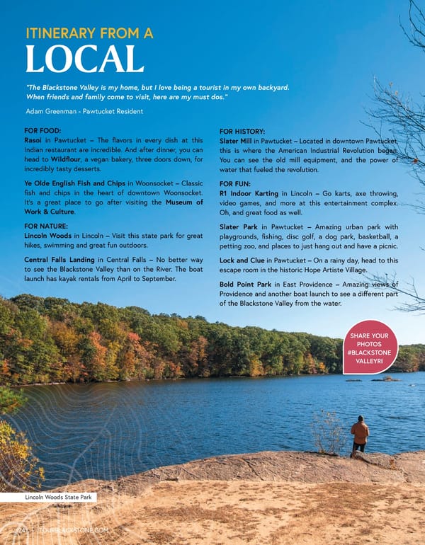 Rhode Island's Blackstone Valley Destination Guide - Page 24