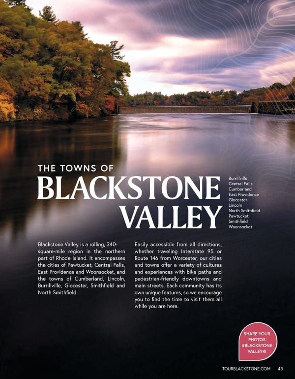 Rhode Island's Blackstone Valley Destination Guide - Page 43
