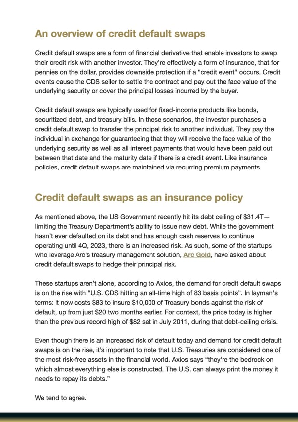 Treasury Management & T-Bill Ladders | Arc - Page 23
