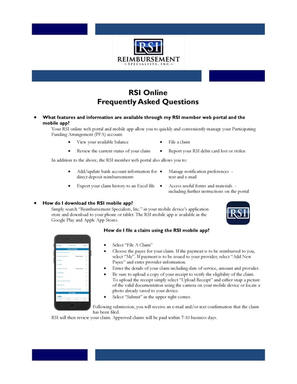 RSI Online FAQ  - Page 1