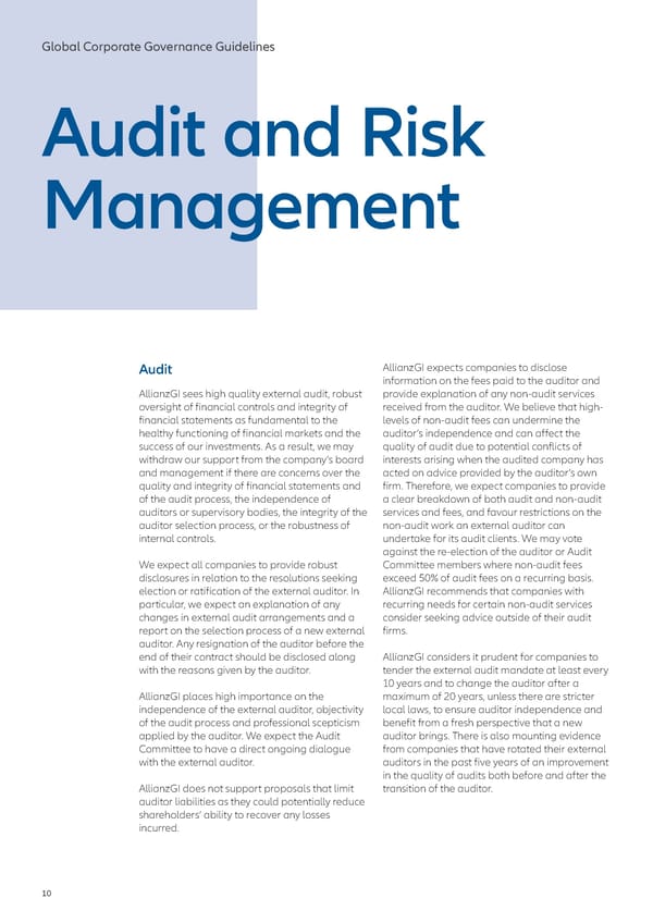 Global Corporate Governance Guidelines 2023 - Page 10