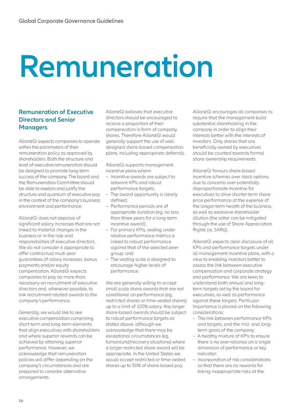 Global Corporate Governance Guidelines 2023 - Page 16