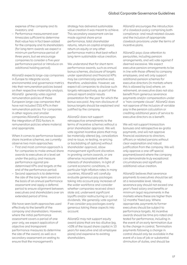 Global Corporate Governance Guidelines 2023 - Page 17
