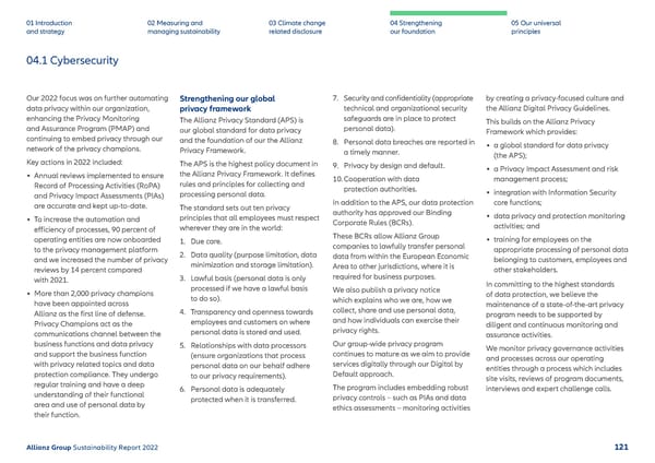 Sustainability Report 2022 | Allianz - Page 122