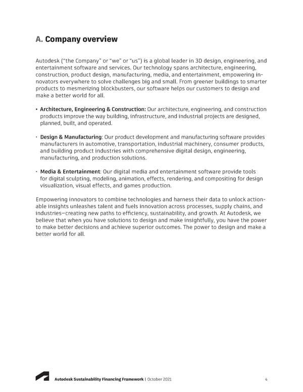 Sustainabilty Financing Framework | Autodesk - Page 4