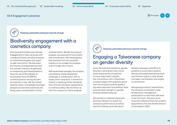 Sustainability & Stewardship Report | AllianzGI - Page 79