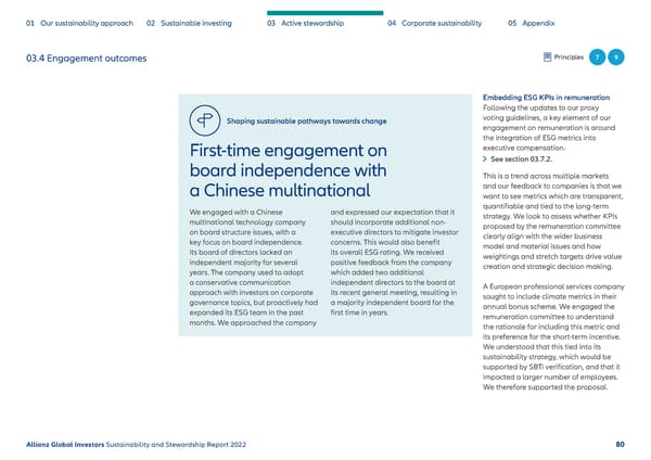 Sustainability & Stewardship Report | AllianzGI - Page 81