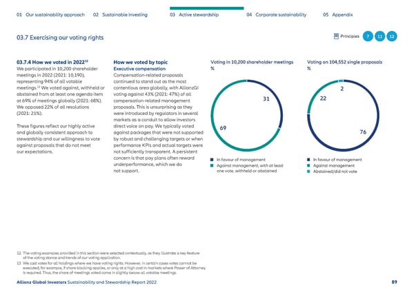 Sustainability & Stewardship Report | AllianzGI - Page 90