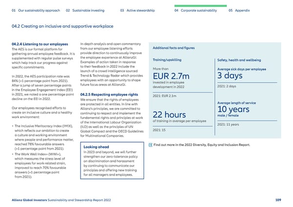 Sustainability & Stewardship Report | AllianzGI - Page 110