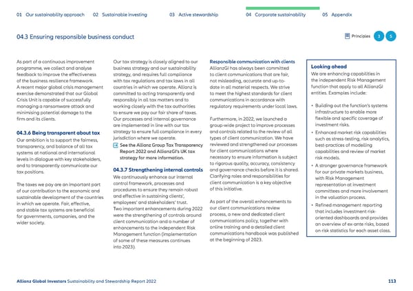 Sustainability & Stewardship Report | AllianzGI - Page 114