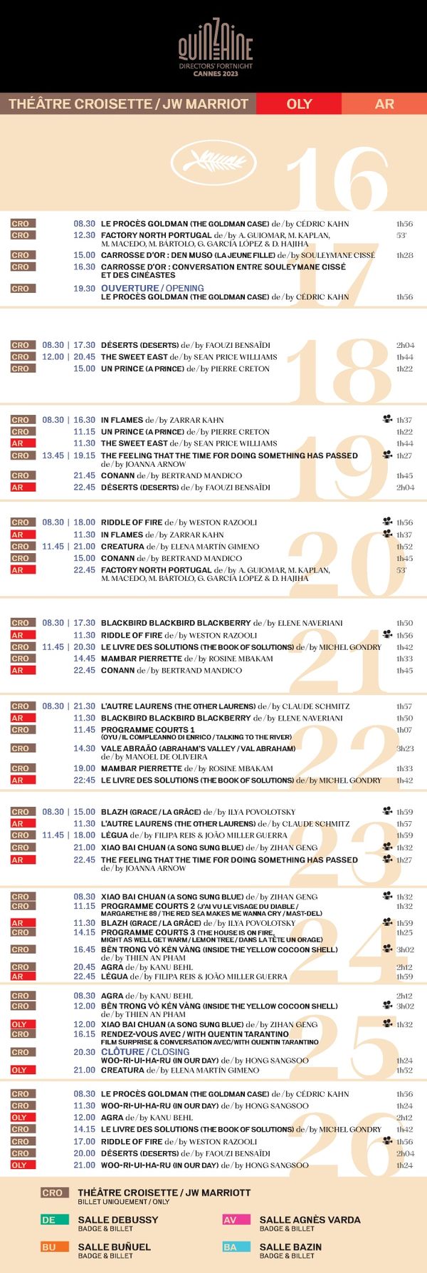 76. Cannes Film Festival | Screening Schedule - Page 10