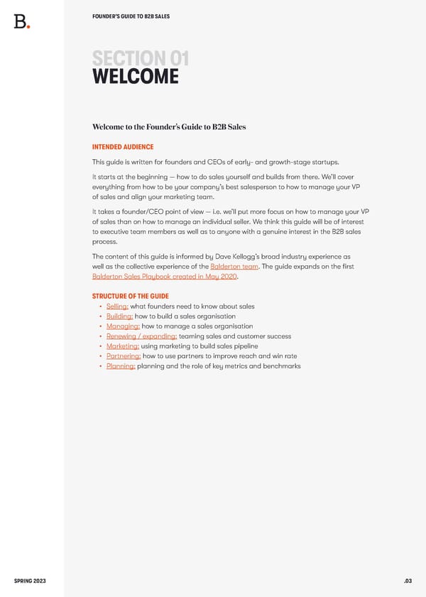BALDERTON The Founders Guide to B2B Sales - Page 3