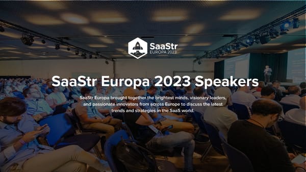 SaaStr Europa 2023 Speaker List - Page 1