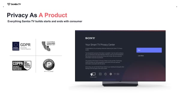 Samba TV Brand Solutions Overview - Page 20