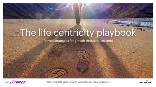 The life centricity playbook | Accenture - Page 1