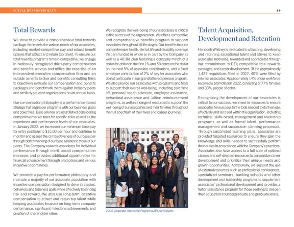 2022 Hancock Whitney ESG Report - Page 18