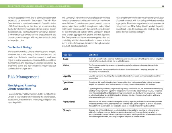 2022 Hancock Whitney ESG Report - Page 32