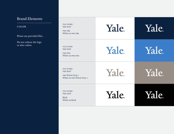 Yale Brand Book - Page 12