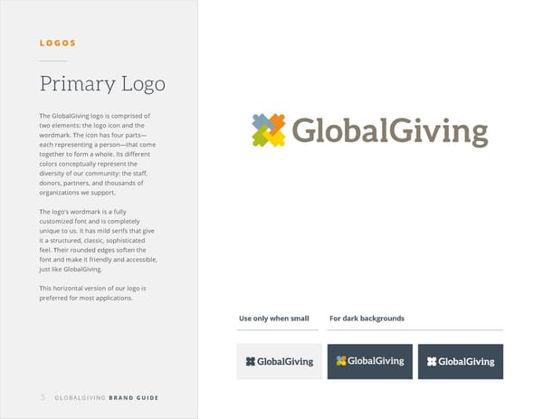 GlobalGiving Brand Book - Page 5